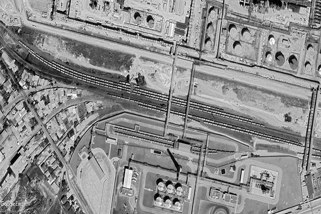 Topographic survey of the railways (Baku city)